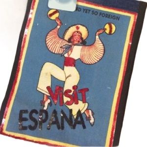 “Visit Espana" quirky bag NWT HP